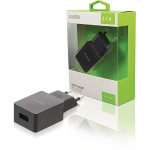 Sweex USB lader - 2,1A / zwart