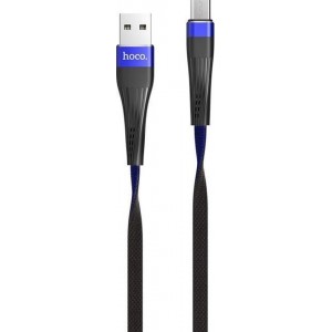 Hoco - U39 Slender Micro USB naar USB Kabel - Blauw/Zwart