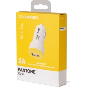 CELLY PT-DC1USBY PANTONE CAR CHARGER YELLOW 2.1A