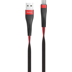 Hoco - U39 Slender Micro USB naar USB Kabel - Rood/Zwart