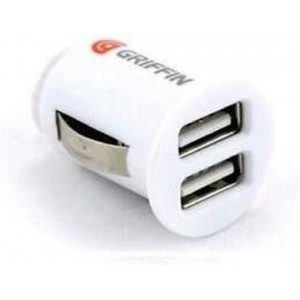 Griffin Duo USB Autolader voor Apple iPhone, Samsung, HTC, Sony en Nokia Car Charger Oplader met 2 USB Poorten