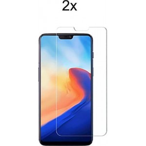 OnePlus 6 Screenprotector Glas - OnePlus 6 Screen Protector - 2x Tempered Glass Screen Protector