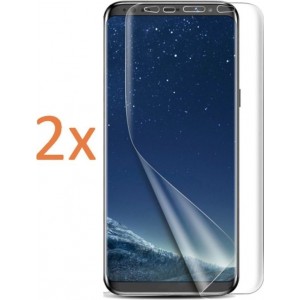 2x Screenprotector voor Samsung Galaxy S8 - Glas PET Folie Screen Protector Transparant 0.2mm 9H