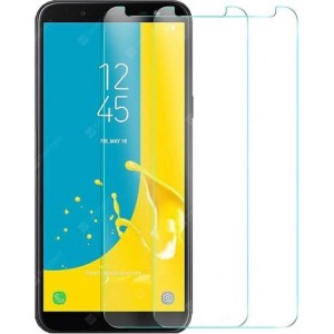 2 Stuks Screenprotector Tempered Glass Glazen Gehard Screen Protector 2.5D 9H (0.3mm) - Samsung Galaxy J6 2018