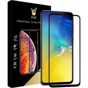 Samsung Galaxy S10e Screenprotector - Tempered Glass Gehard Glas - Full Screen Cover Volledig Beeld