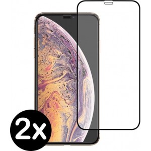 iPhone 11 Pro Screenprotector Tempered Glass Full Screen Cover 2 PACK