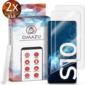 Samsung Galaxy S10 OMAZU 3D Flex TPU Screenprotector, 2 Pack (100% vingerafdruk scanner compatible)