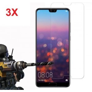 3 Stuks Screenprotector Tempered Glass Glazen Gehard Screen Protector 2.5D 9H (0.3mm) - Huawei P20 Lite 2018