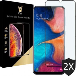 Samsung A20e Screenprotector - Samsung Galaxy A20e Screenprotector - Full Screen Protector Glas - 2 Stuks