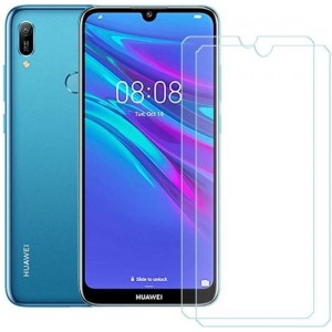 2 Stuks Screenprotector Tempered Glass Glazen Gehard Screen Protector 2.5D 9H (0.3mm) - Huawei Y6 2019