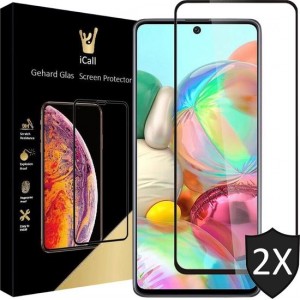 Samsung A71 Screenprotector - Samsung Galaxy A71 Screenprotector - Full Screen Protector Glas - 2 Stuks