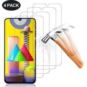 Samsung Galaxy M31 Screen Protector [4-Pack] Tempered Glas Screenprotector