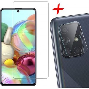 Samsung A71 Screenprotector en Samsung A71 Camera Protector - Samsung Galaxy A71 Screenprotector + Camera Protector