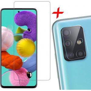 Samsung A51 Screenprotector en Samsung A51 Camera Protector - Samsung Galaxy A51 Screenprotector + Camera Protector