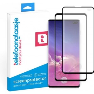 Samsung Galaxy S10 Plus screenprotector gehard glas Case Friendly