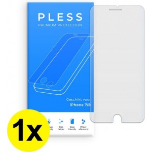 1x Screenprotector iPhone 7 en iPhone 8 - Beschermglas Tempered Glass Cover - Pless®