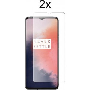 OnePlus 7T Screenprotector Glas - OnePlus 7T Screen Protector - 2x Tempered Glass Screen Protector