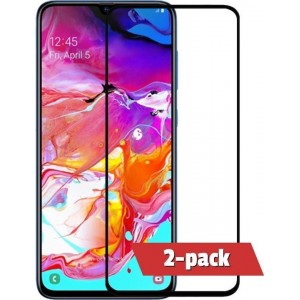 2-pack Samsung Galaxy A70 Screenprotector Full Cover Glas | Beschermglas | Tempered Glass