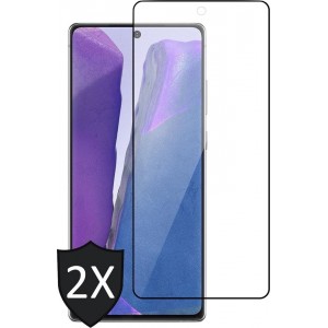 Samsung Note 20 Screenprotector - Samsung Galaxy Note 20 Screenprotector - Full Glas PET Folie Screen Protector - 2 Stuks