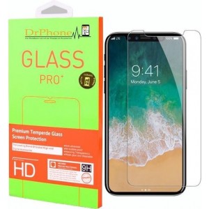 DrPhone iPhone X/XS Glas - Glazen Screen protector - Tempered Glass 2.5D 9H (0.26mm)