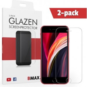 2-pack BMAX Glazen Screenprotector Apple iPhone SE 2020 / Beschermglas / Tempered Glass / Glasplaatje