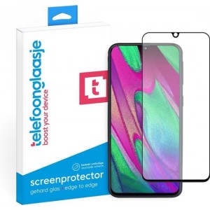 Samsung Galaxy A40 screenprotector gehard glas Edge to Edge