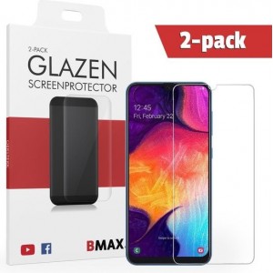 2-pack BMAX Glazen Screenprotector Samsung Galaxy A50 Glas / Beschermglas / Tempered Glass / Glasplaatje