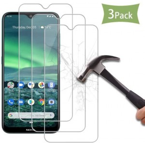 3 Stuks Screenprotector Tempered Glass Glazen Gehard Screen Protector 2.5D 9H (0.3mm) - Nokia 2.3