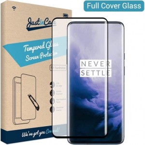 Just in Case Full Cover Tempered Glass voor OnePlus 7 Pro / 7T Pro - Zwart