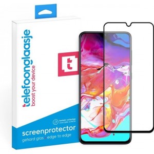 Samsung Galaxy A70 screenprotector gehard glas Edge to Edge