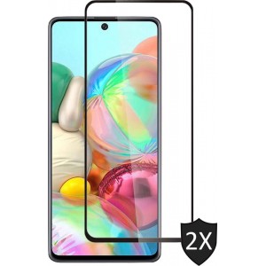 Samsung Galaxy A71 Screenprotector - Full Glas PET Folie - 2 Stuks