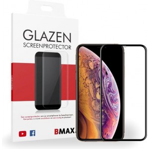 BMAX Apple iPhone X / Xs Glazen Screenprotector Full Cover | Dekt het volledige scherm! | Beschermglas | Tempered Glass