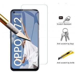 OPPO A72 Screenprotector - Tempered Glass - Anti Burst - Anti Shock screen protector - Perfect fit - Epicmobile