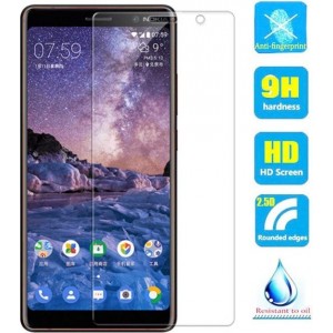 2 Stuks Screenprotector Tempered Glass Glazen Gehard Screen Protector 2.5D 9H (0.3mm) - Nokia 7 Plus