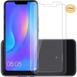 2 Stuks Screenprotector Tempered Glass Glazen Gehard Screen Protector 2.5D 9H (0.3mm) - Huawei Mate 20 Lite