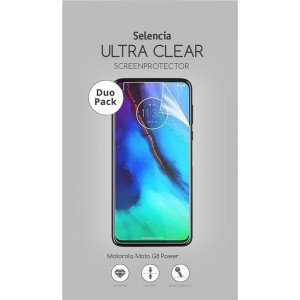 Selencia Duo Pack Ultra Clear Screenprotector voor de Motorola Moto G8 Power