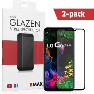 2-pack BMAX Glazen LG G8s ThinQ  Full Cover Glas / Met volledige dekking / Beschermglas / Tempered Glass / Glasplaatje