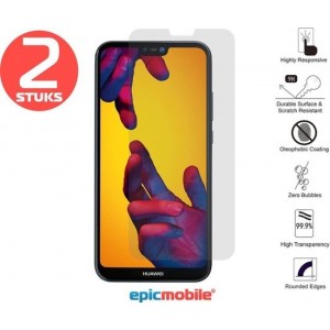 Epicmobile - Huawei P20 Lite  2019 Stuks Screenprotector - Tempered Glass – Gehard Glas 9H - Voordeelbundel