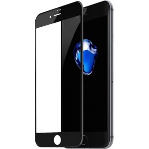 iPhone 7 / 8 / SE 2020 Screenprotector Zwart Glas Full Screen - Tempered Glass - Case Friendly