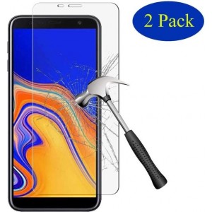 2 Stuks Screenprotector Tempered Glass Glazen Gehard Screen Protector 2.5D 9H (0.3mm) - Samsung Galaxy J4 Plus 2018