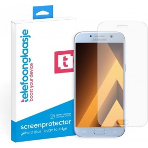 Samsung Galaxy A5 2017 screenprotector gehard glas Edge to Edge - transparant