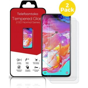 Samsung Galaxy A70 Glazen Screenprotector 2 x | Gehard Beschermglas | Tempered Glass