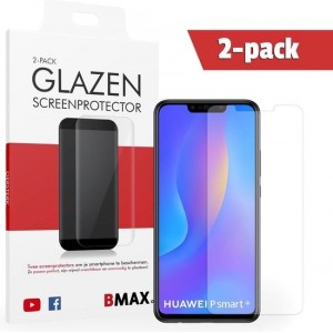 2-pack BMAX Huawei P Smart Plus Glazen Screenprotector | Beschermglas | Tempered Glass | 2018 model