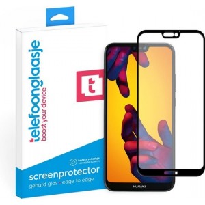 Huawei P20 Lite screenprotector gehard glas Edge to Edge