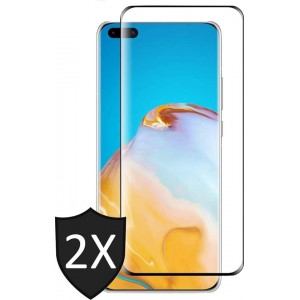 Huawei P40 Pro Screenprotector - Full Screen Protector Glas - 2 Stuks