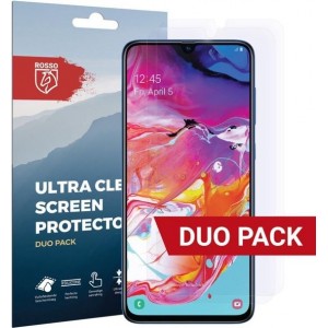 Rosso Samsung Galaxy A70 Ultra Clear Screen Protector Duo Pack