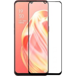 Full Cover Screenprotector voor Oppo A91 - Zwart