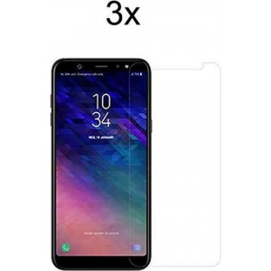 Samsung A6 (2018) Screenprotector Glas - Samsung Galaxy A6 2018 Screenprotector Glas - 3x Tempered Glass Screen Protector