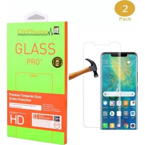 DrPhone 2x Huawei Mate 20 PRO Glas - Glazen Screen protector - Tempered Glass 2.5D 9H (0.26mm) - Let op: Dit is een PRO