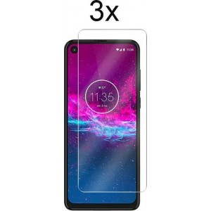 Motorola One Action Screenprotector Glas - Motorola One Action Screen Protector - 3x Tempered Glass Screen Protector